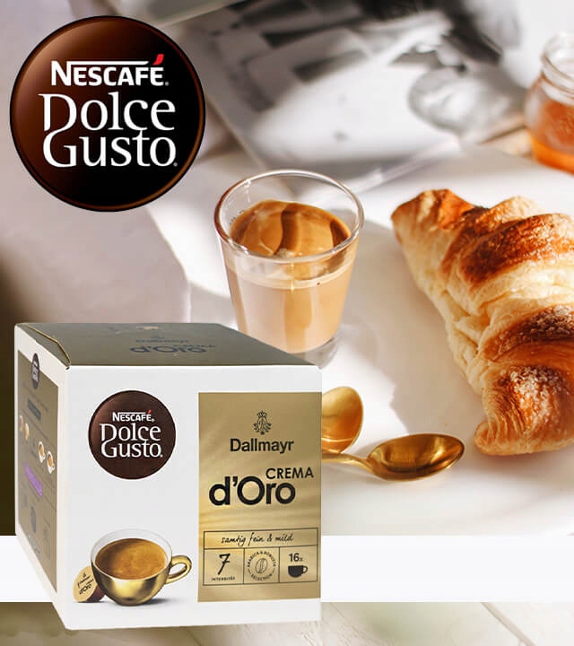 Káva NESCAFE DOLCE GUSTO DALLMAYR CREMA D'ORO 16 kapslí Obchodní název Dolce Gusto