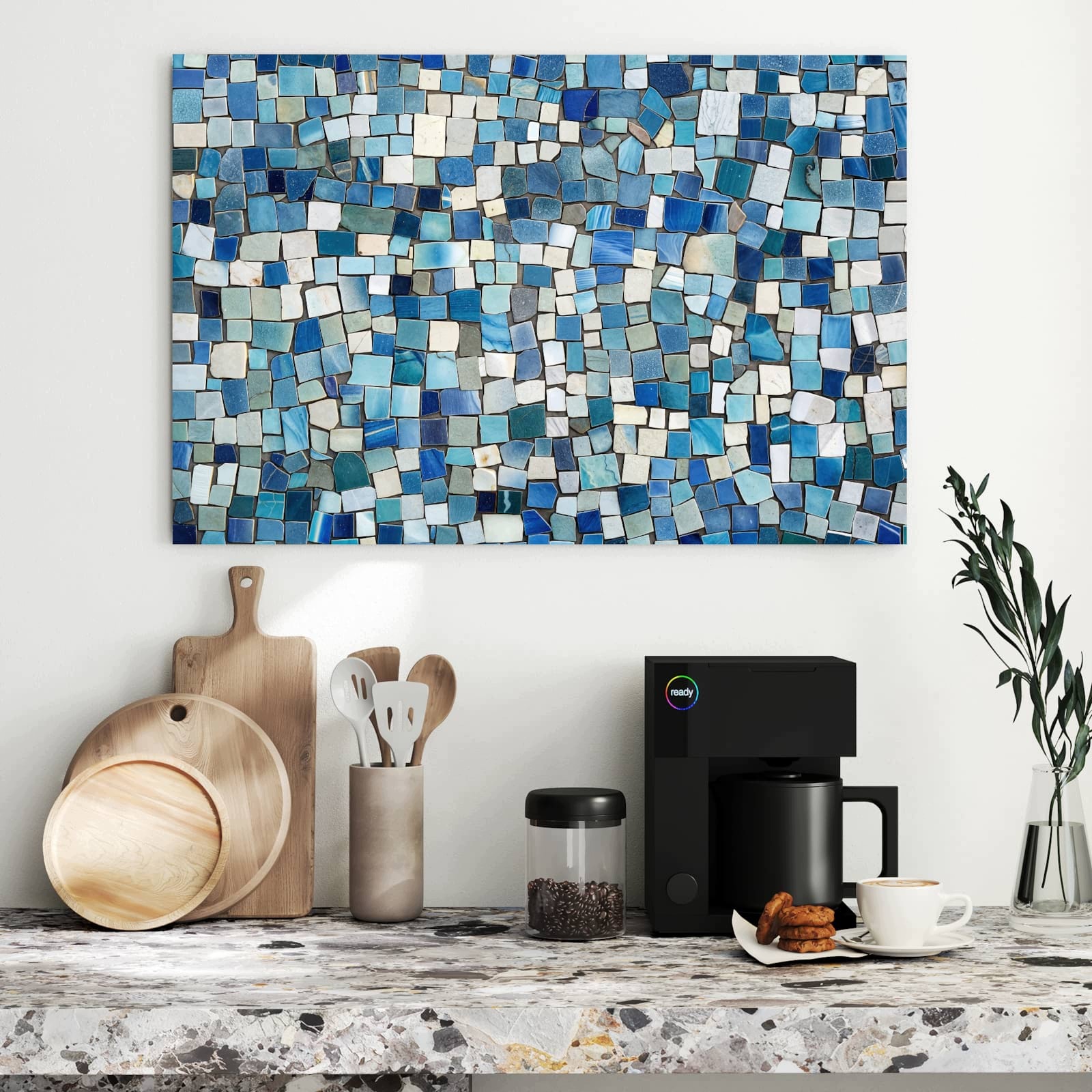 Magnetická tabule Barevné Vzor kafelkuw 90 × 60 cm