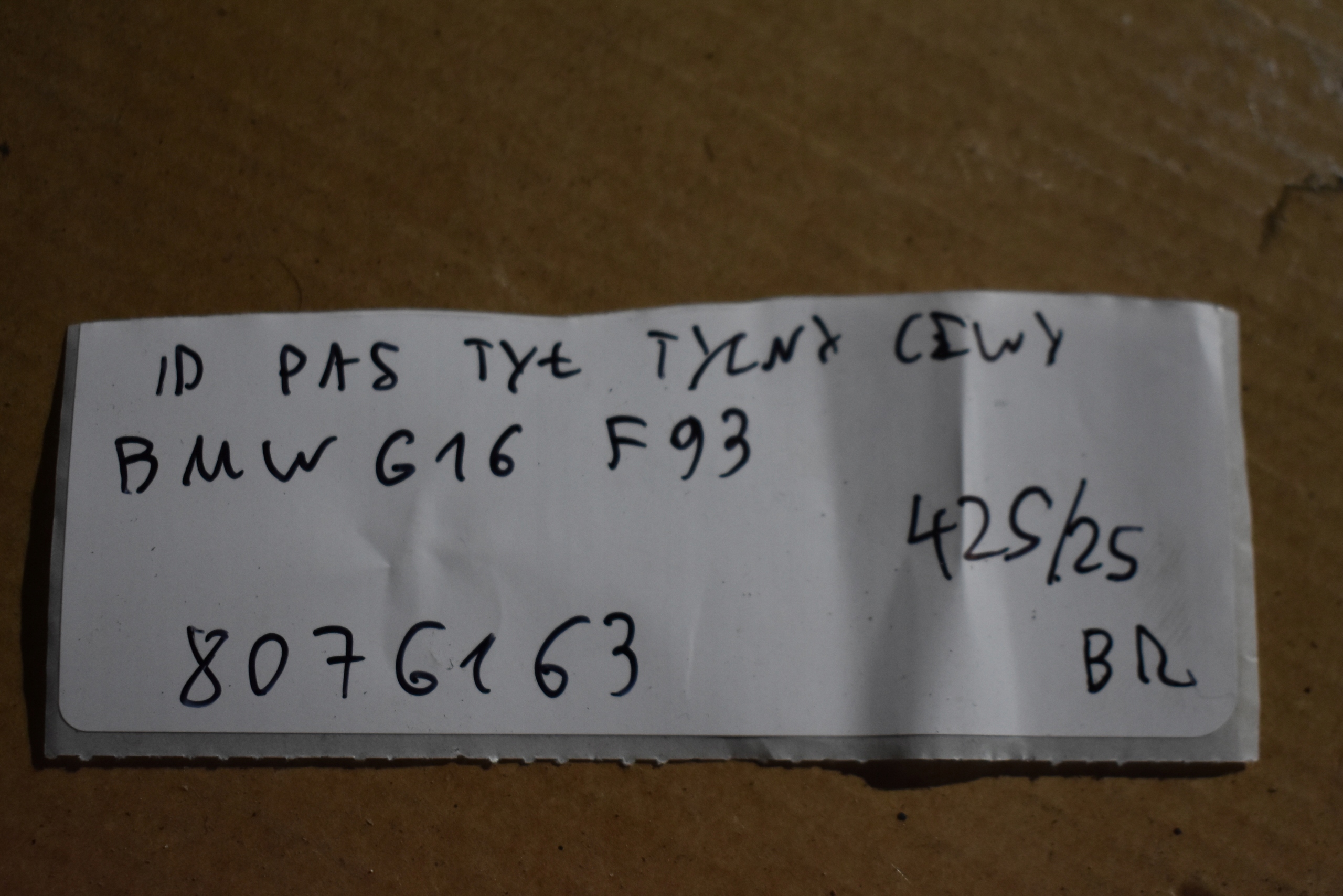 IDEALNY rear panel rear left BMW G16 F93 1