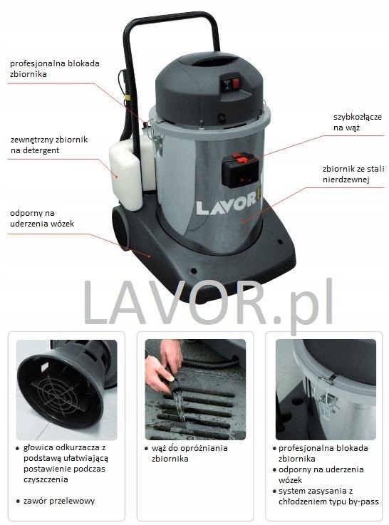 ODKURZACZ PIORĄCY MOCY PRANIE LAVOR APOLLO IF EAN (GTIN) 8013298061198