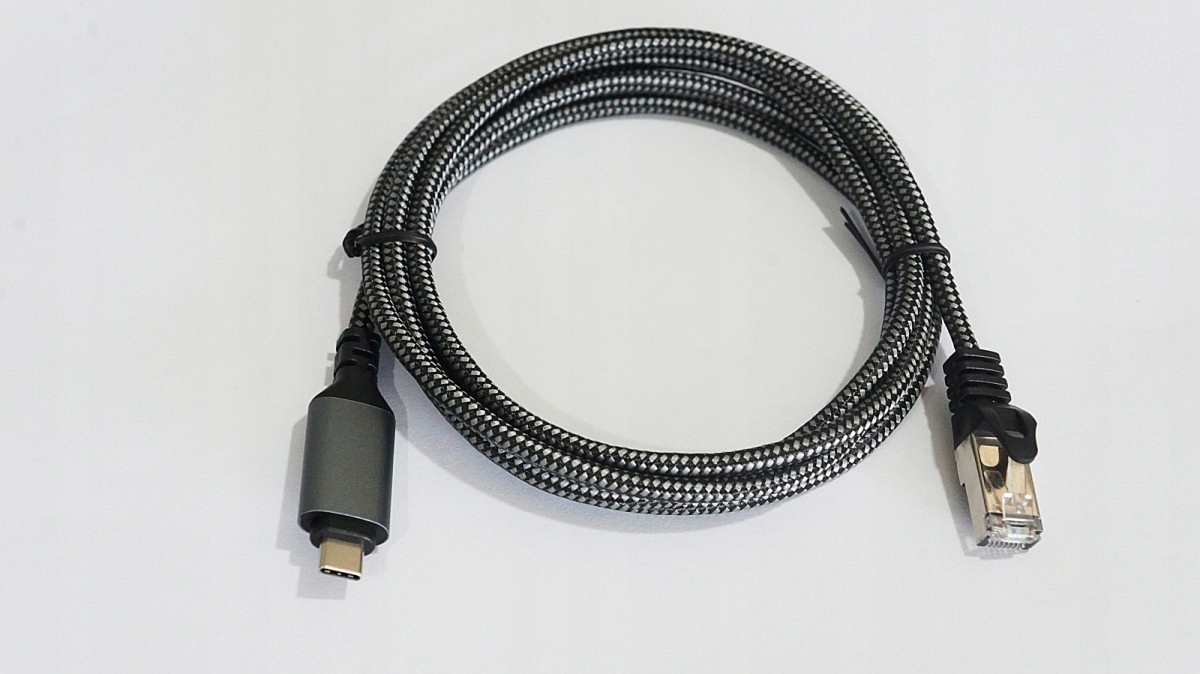 Tb Kabel Usb C z wbudowaną kartą sieciową 1Gbit- RJ-45/LAN 2m kat.6,