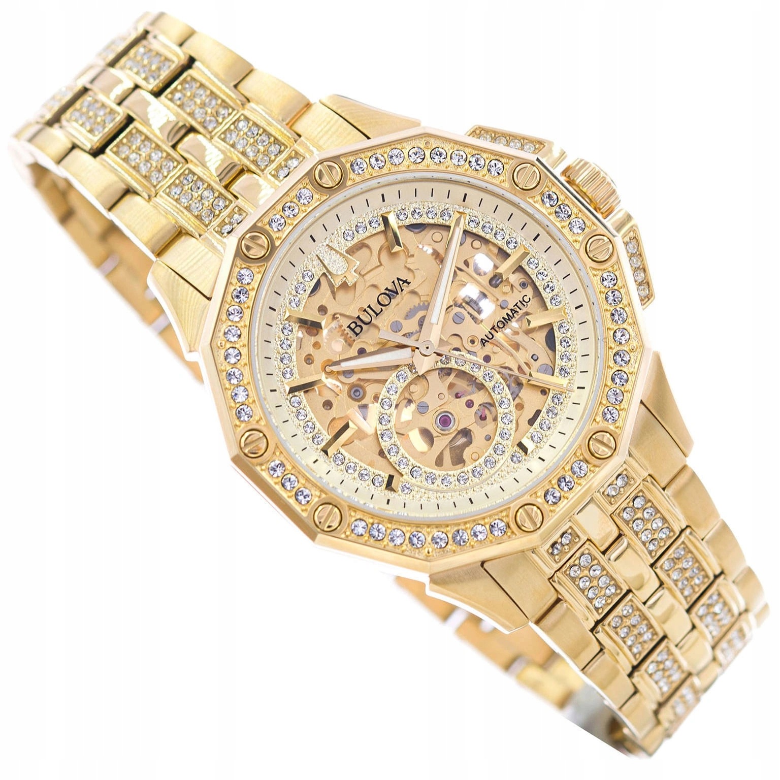 Męski Zegarek Bulova 98A292 Crystal Automatic