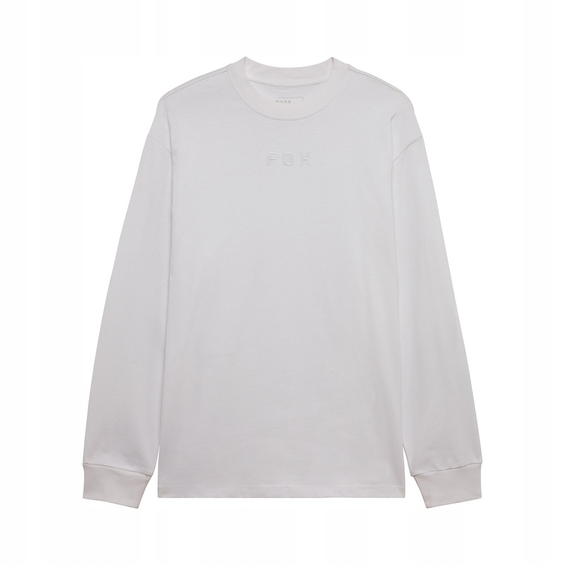 Tričko S Dlhým Rukávom Fox Wordmark Oversized Optická Biela S