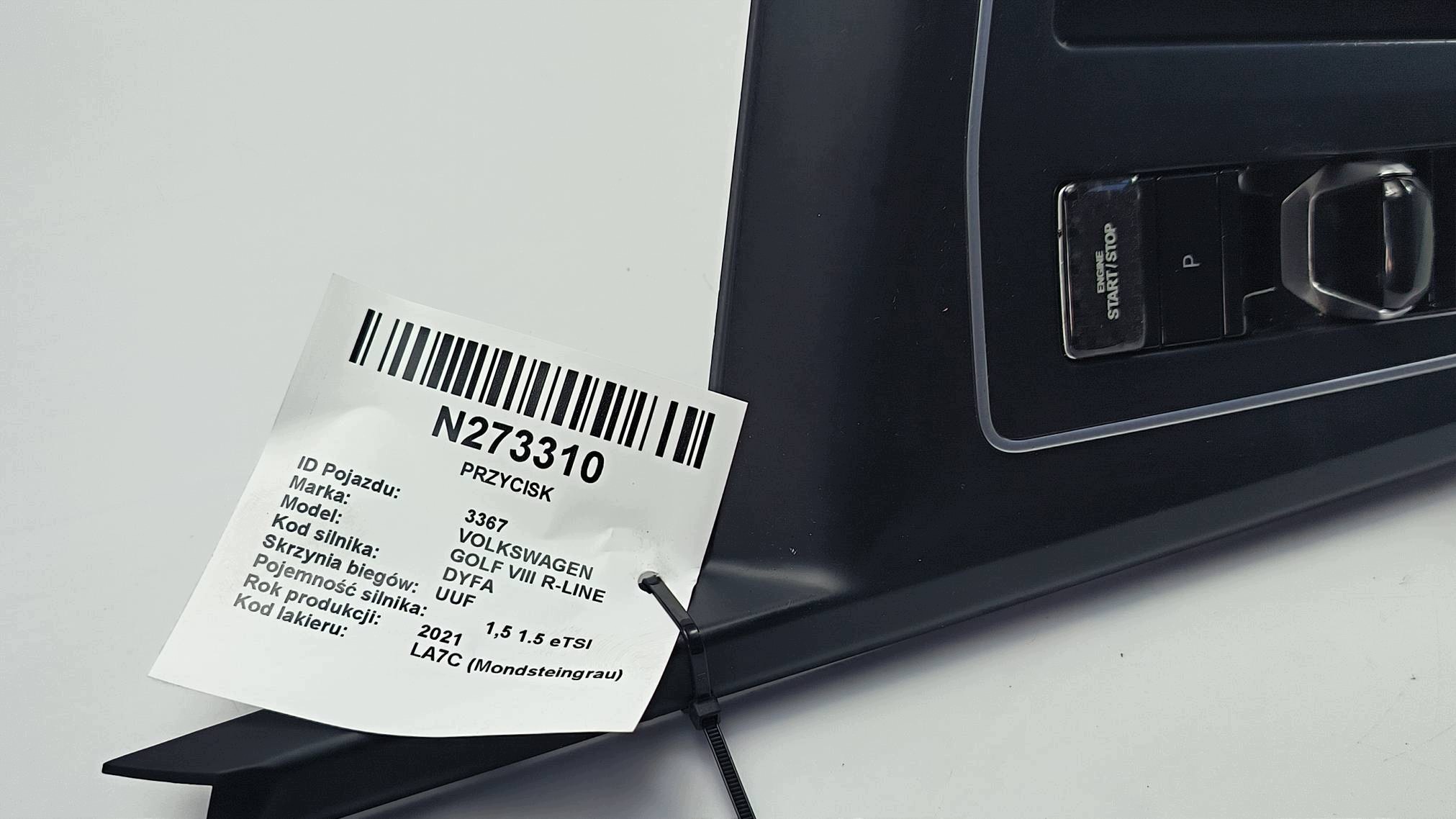 button 5H1864623A VOLKSWAGEN GOLF VIII R-LINE