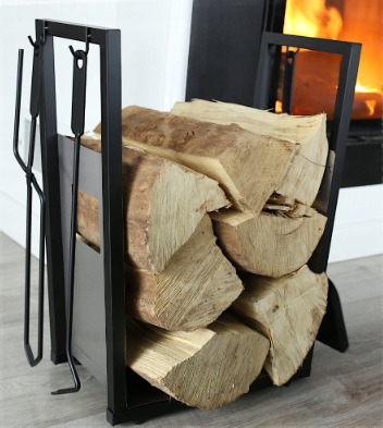 Komínový Set Stojač Na Drevo Doplnky Krbové Potreby 2v1