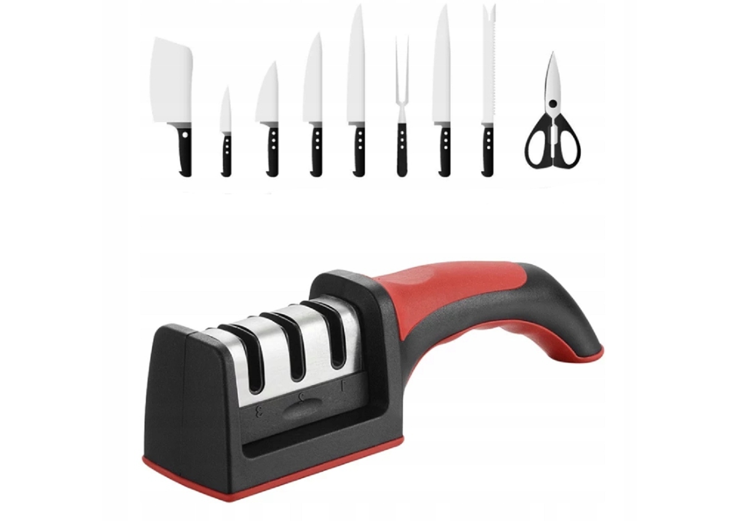 OSTRZAŁKA DO NOŻY KUCHENNYCH OSEŁKA TRÓJFAZOWA 3W1