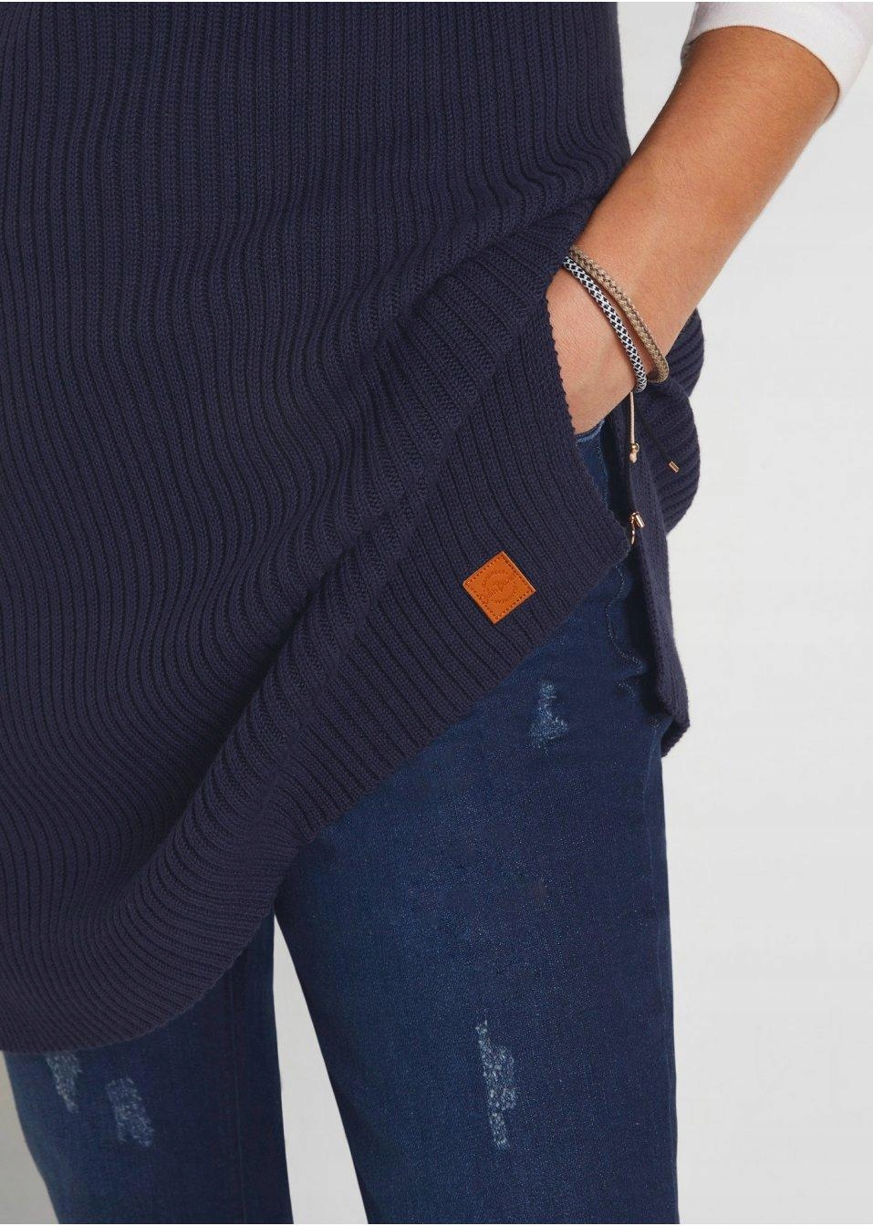 DŁUGA KAMIZELKA Z DZIANINY BONPRIX 48 Rozmiar 48