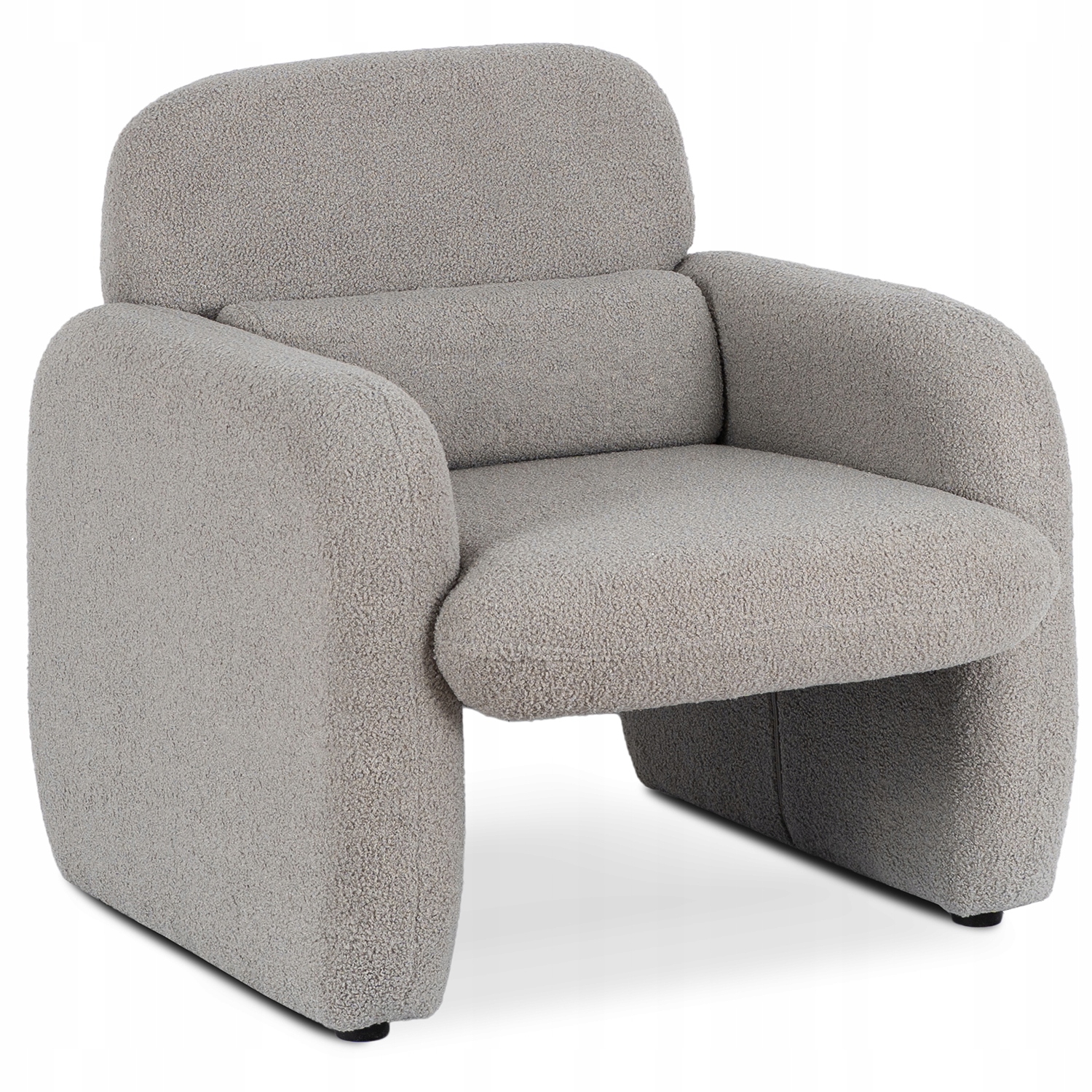 Odpočinkové křeslo do toaletního stolku Beránek Teddy Šedý Togo