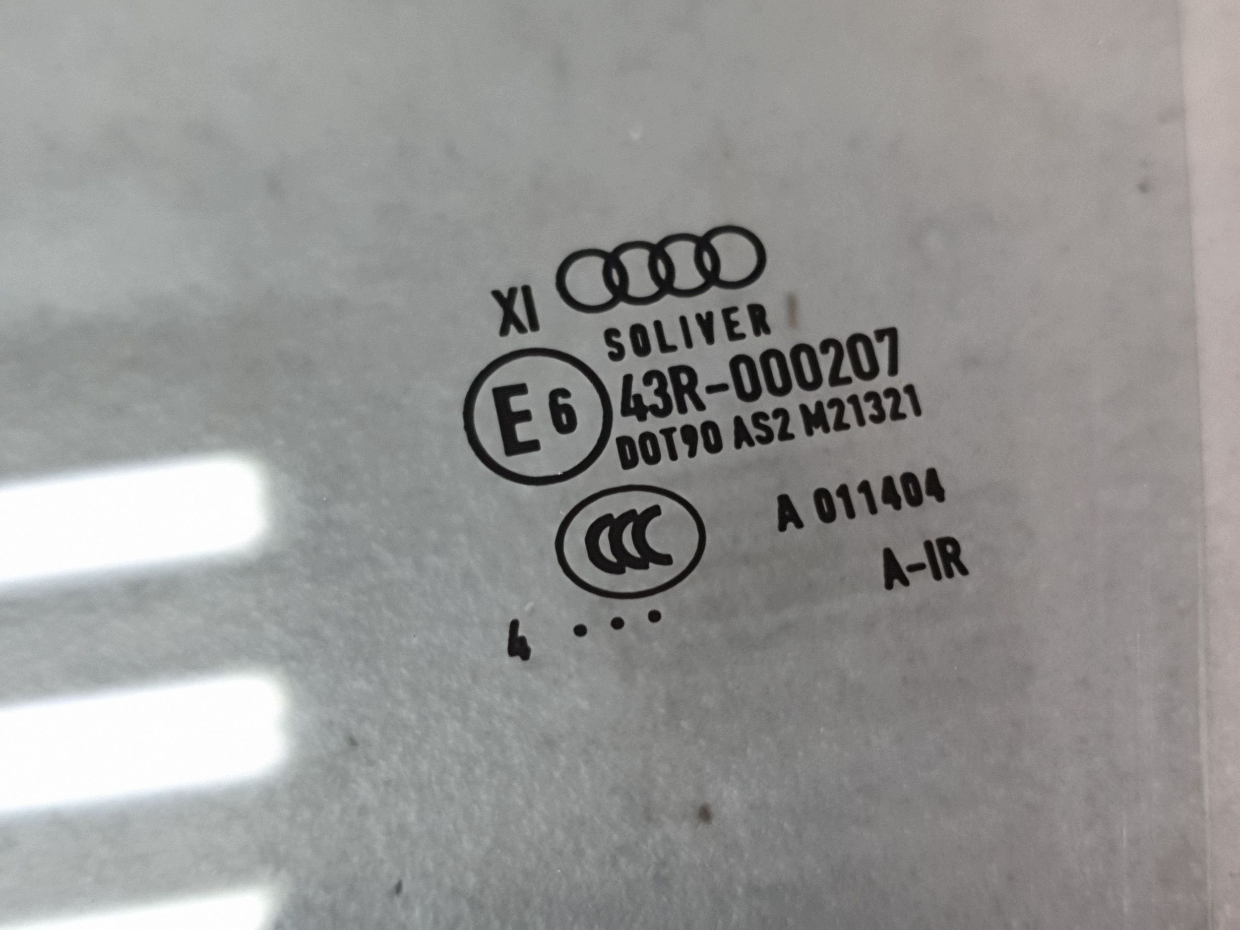 Audi Q7 4M window door left front 2014 podwojna 4M0845021A