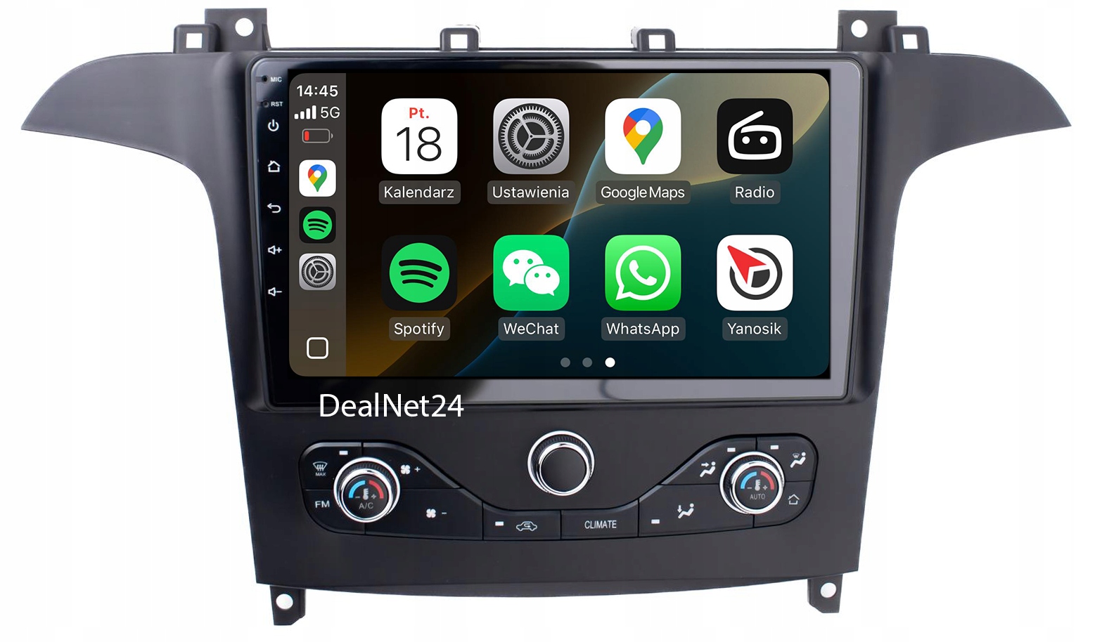 Ford S-max Galaxy Radio Nawigacja Android Auto Carplay Mapy Aplikacje