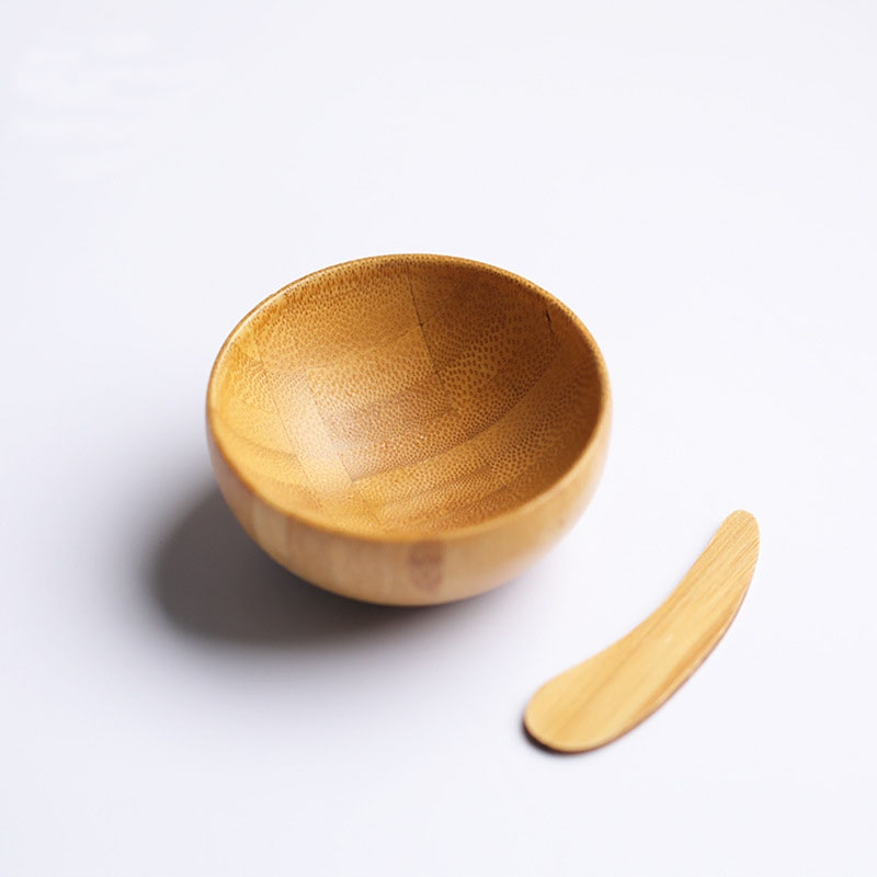 Mini Size Bamboo DIY Face Mask Mixing Bowl with