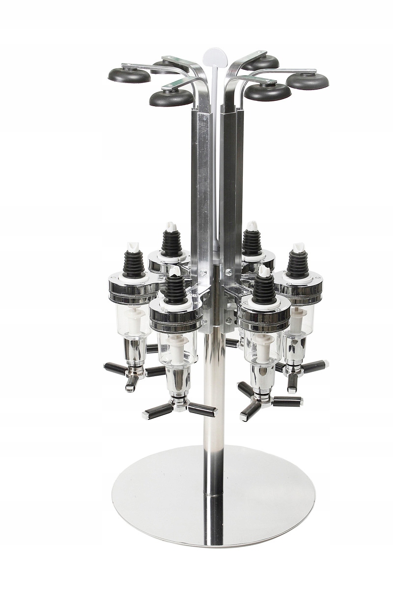 Rozptyľovač na alkohol a nápoje na 6 fliaš, otočný