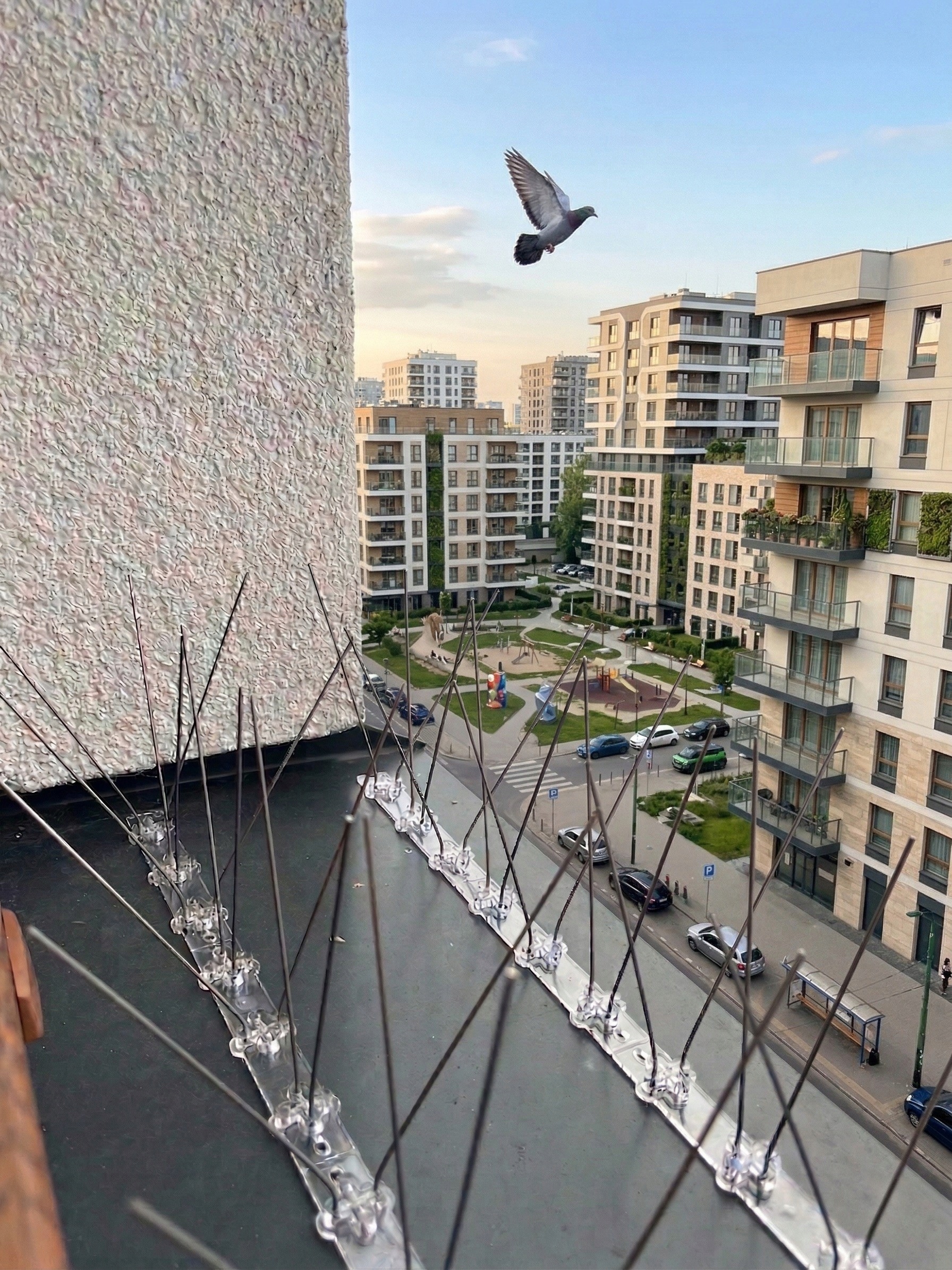 MADÁRRIASZTÓ TÜSKE ROZSDAMENTES GALAMBOK MADARAK ELLEN 3 SOROS U2 Rendeltetése madarak