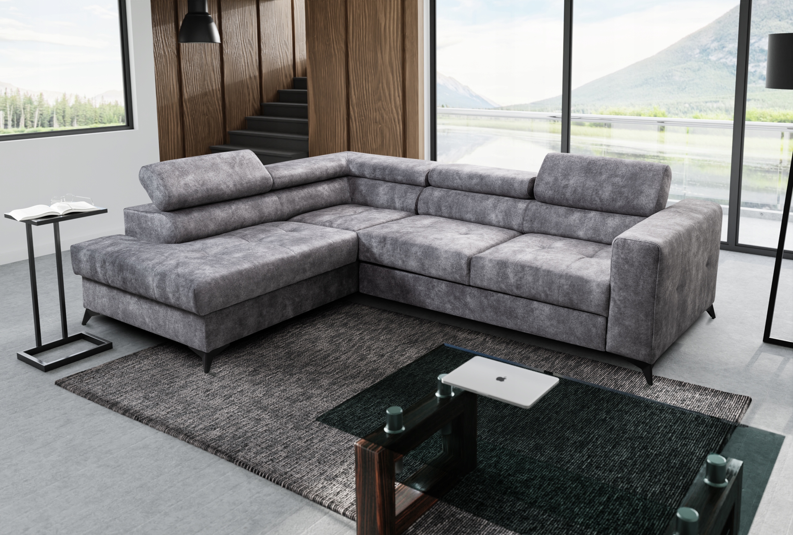 DUŻY NAROŻNIK NERO 267X205 +FUNKCJA SPANIA