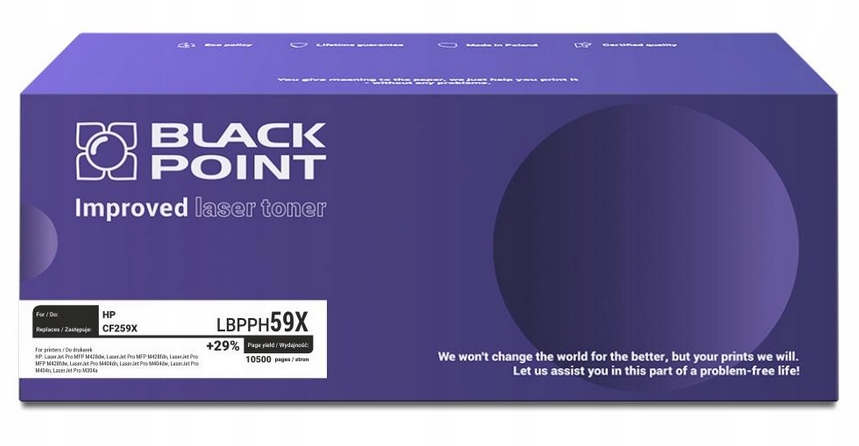 Toner BlackPoint LBPPH59X do Hp CF259X czarny 10500 str.