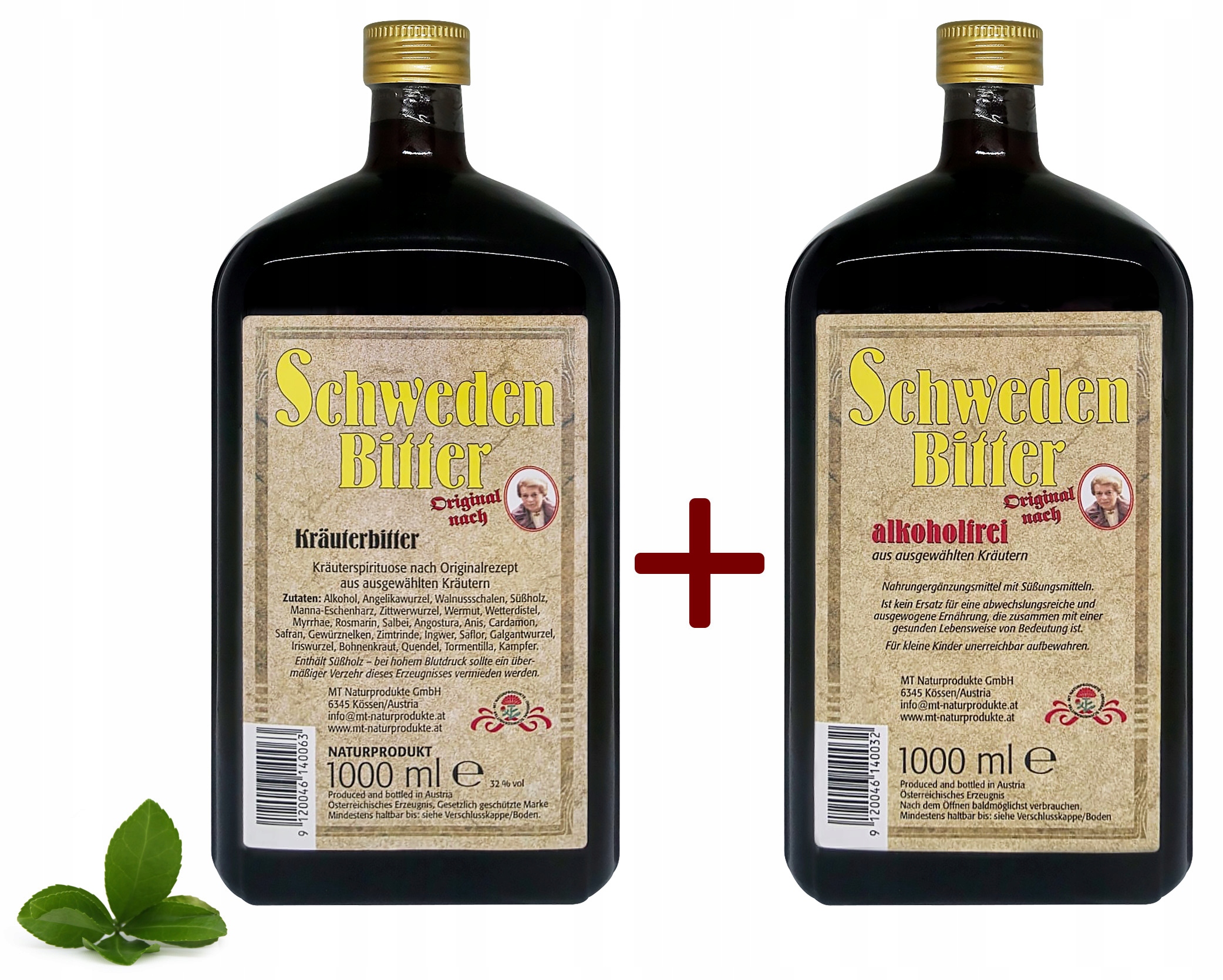 Zestaw Oryg. zioła szwedzkie alk. bezalk. 1000ml