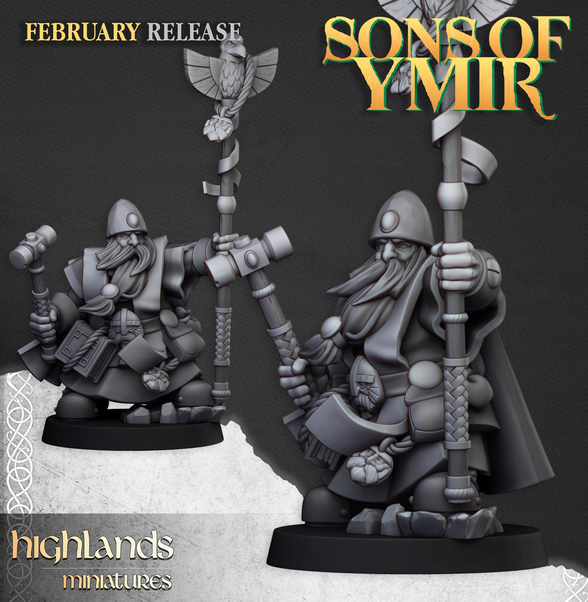 Dwarf Runepriests Highlands Miniatures