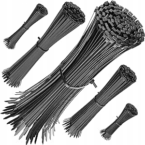 Mocne Opaski zaciskowe Trytytki kablowe uniwersalne 5x100szt 500szt czarne