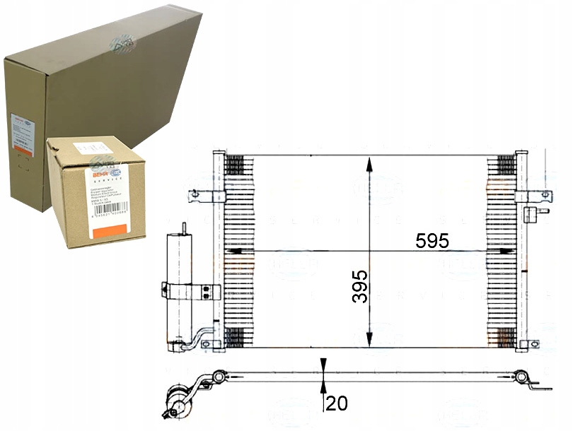 конденсатор Behr Hella 96484931 DW5056 35