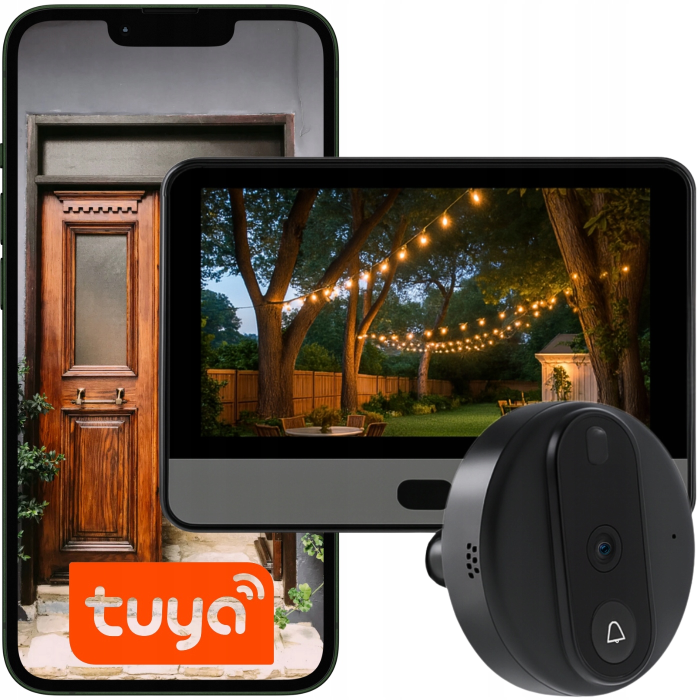 Kamera Wizjer Do Drzwi Elektroniczny Wifi Judasz Z Funkcja Nagrywania Tuya