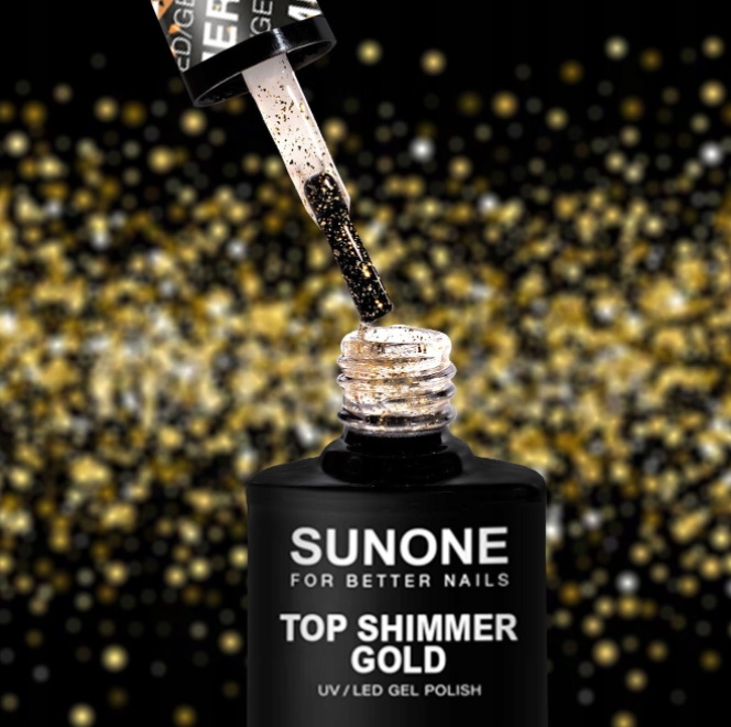 SUNONE TOP NO WIPE - SHIMMER GOLD UV/LED 5 ml Kod producenta 5903332083503
