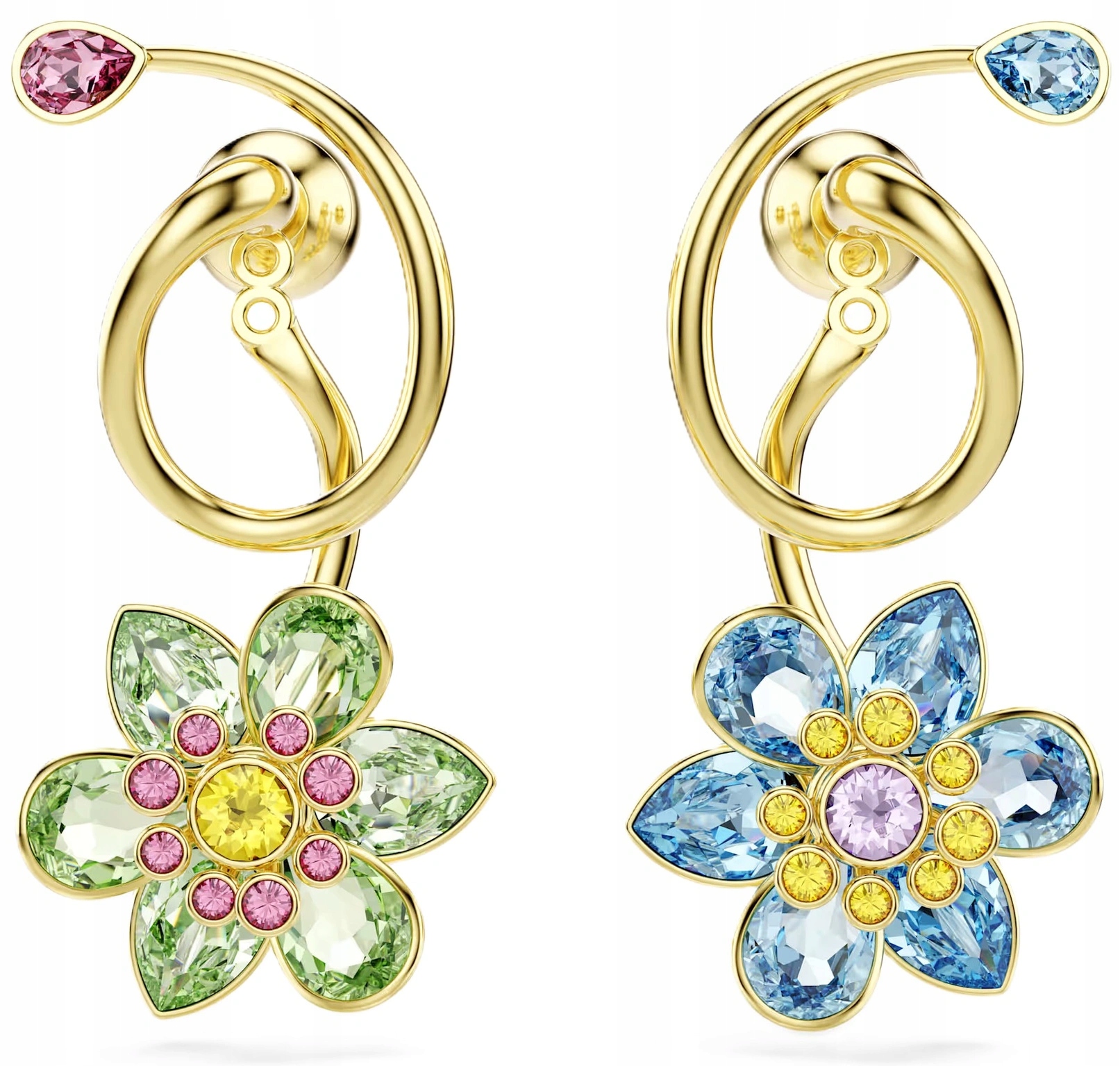 Náušnice Swarovski 5709025 Idylka Barevné S Krystaly