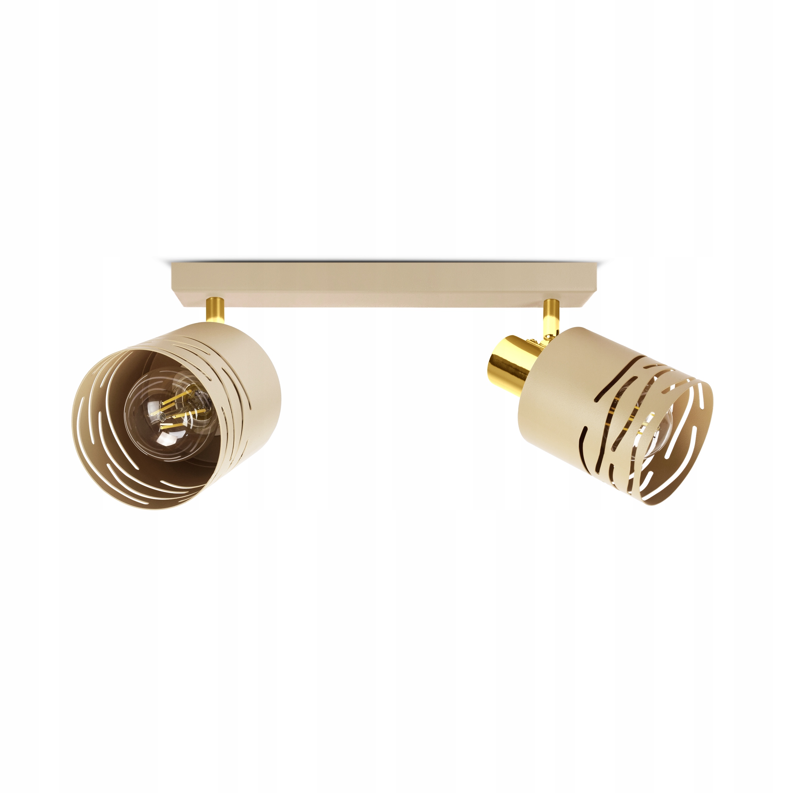 Moderní stropní svítidlo stropní lampa Spot Ecru Béžová 2xE27 Led Fale koridor