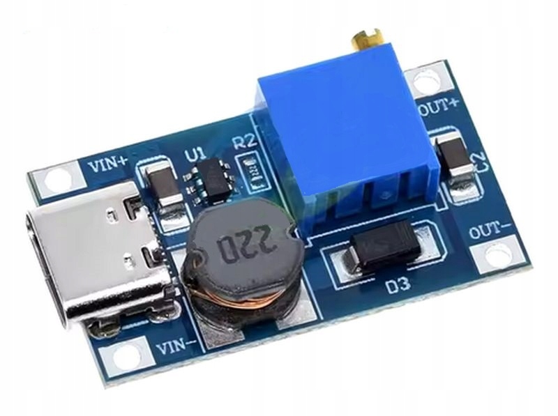 PRZETWORNICA NAPIĘCIA STEP-UP 2-24V-->4-28V 2A USB