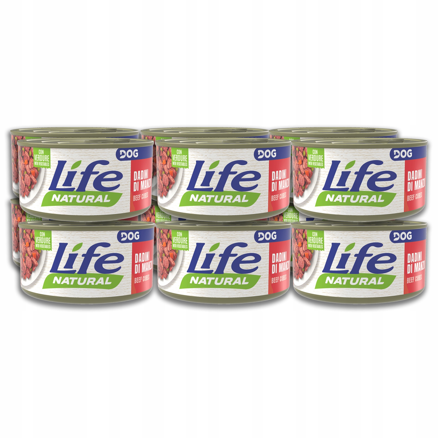 Life Dog Krmivo pro psa konzerva 90 g Set 12x90 g hovězí maso v kusech
