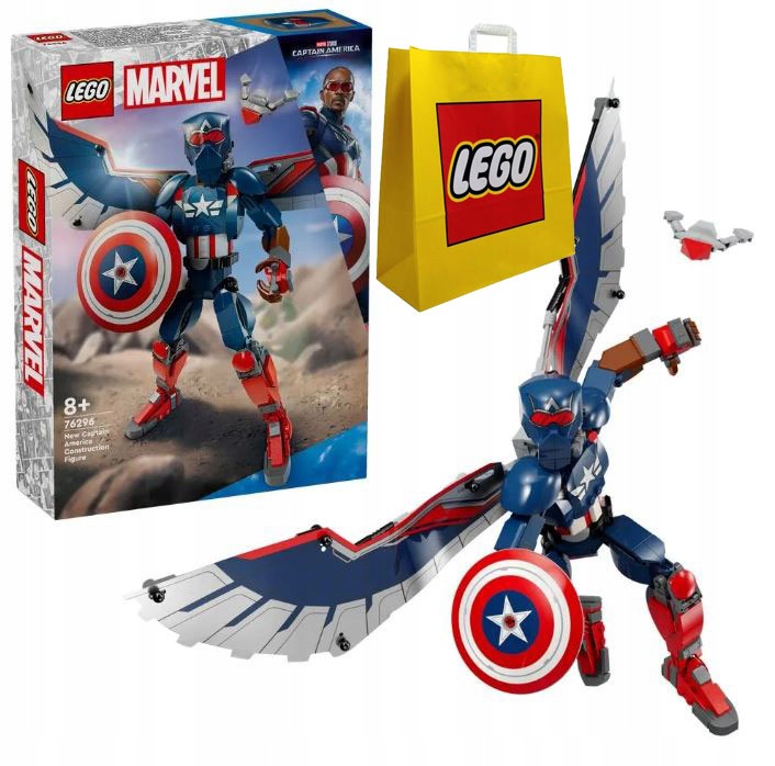 Lego Marvel Heroes 76296 Figurka nového Kapitána Ameriky taška