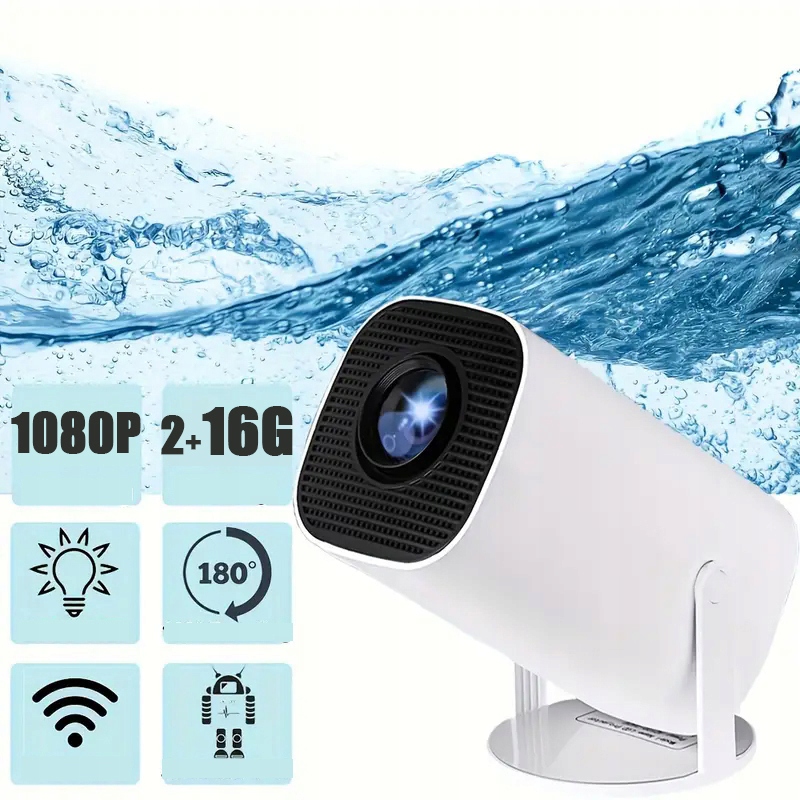 Projektor Mini Wifi Bluetooth Full Hd 720P 200PALCOVÝ Displej