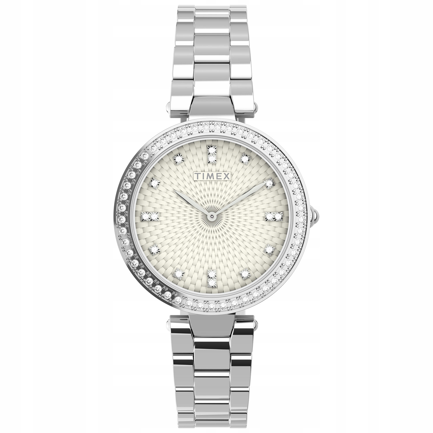 Dámské hodinky Timex TW2V45000 Zirkony stříbrné