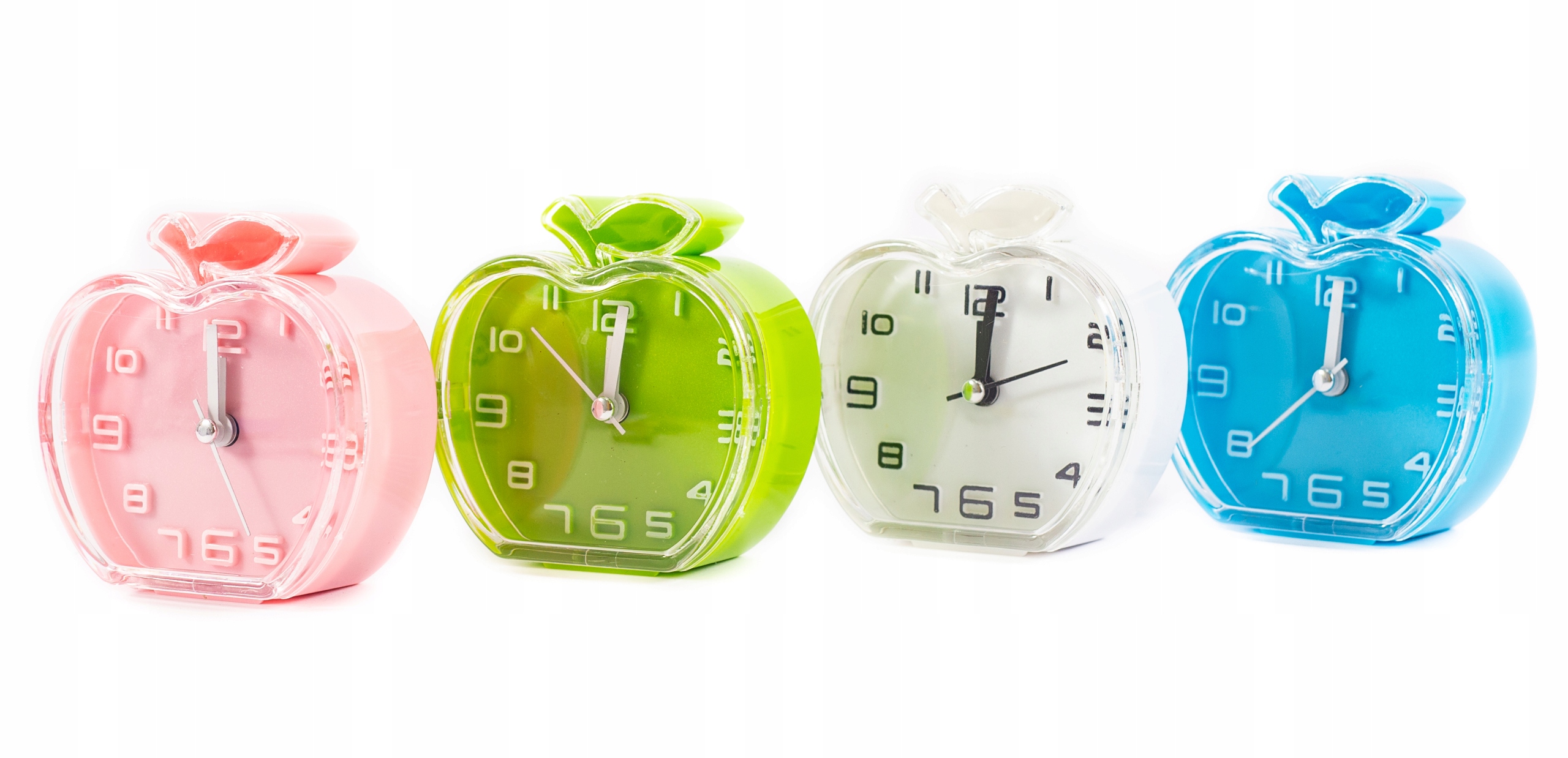 BUDZIK ZEGAR Z ALARMEM Jabłko RÓŻNE KOLORY Marka Midex