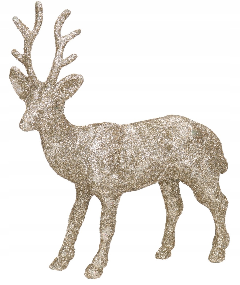 

Renifer Z Brokatm Figurka Do Postawienia 16,5 CM