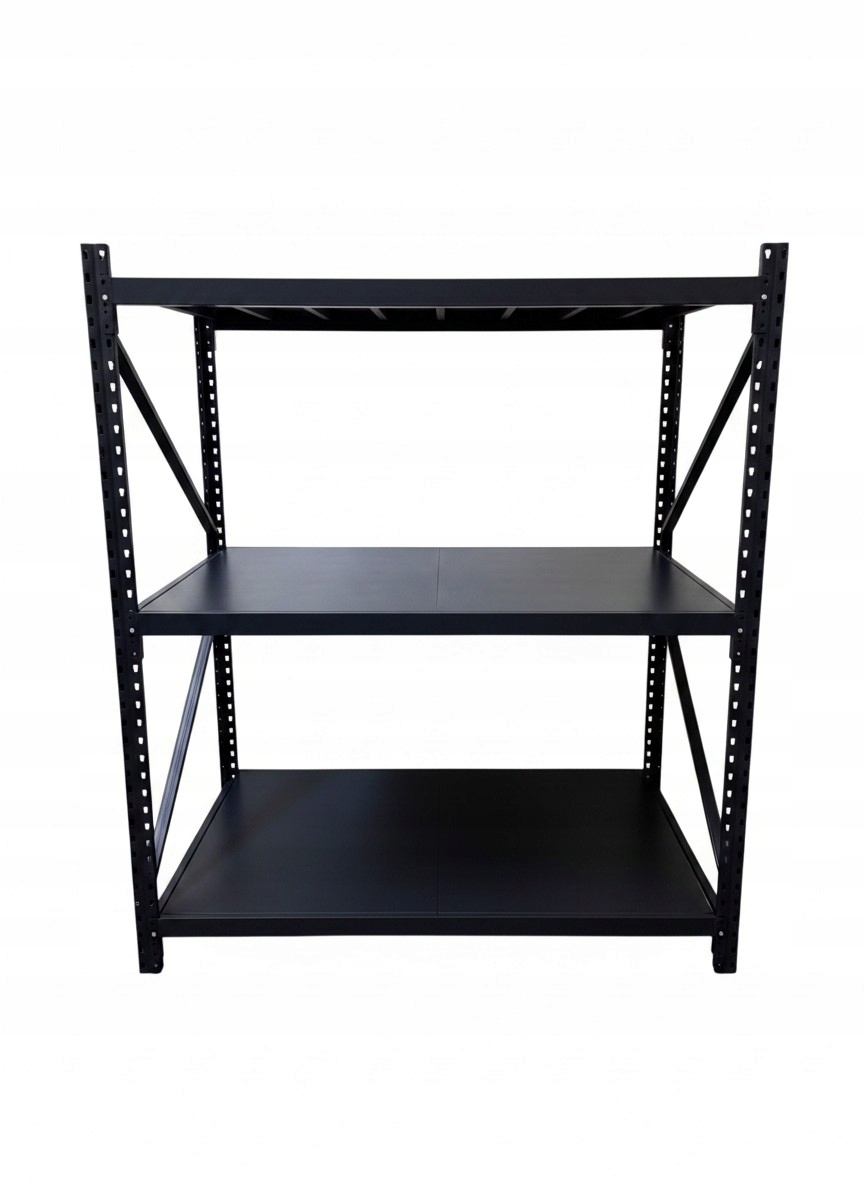 Regał magazynowy metalowy 200x160x100cm 3 półki 1200kg warsztatowy garażowy