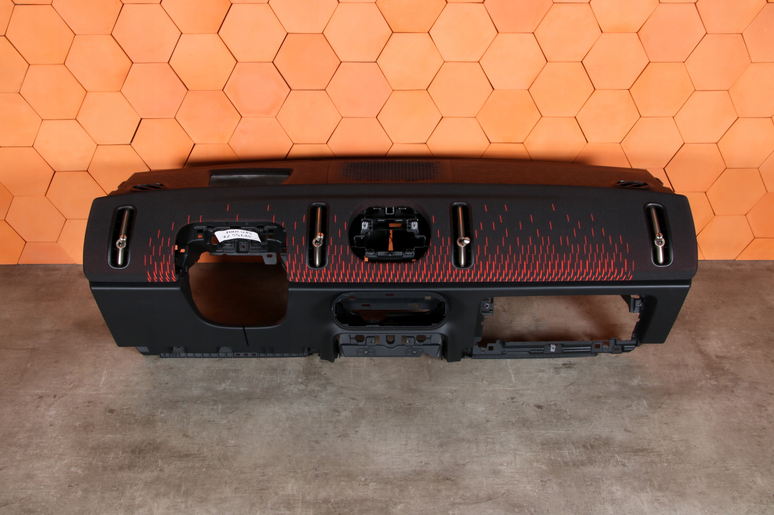MINI COUNTRYMAN U25 dashboard instrument panel console HEAD UP SCHWARZ ROT