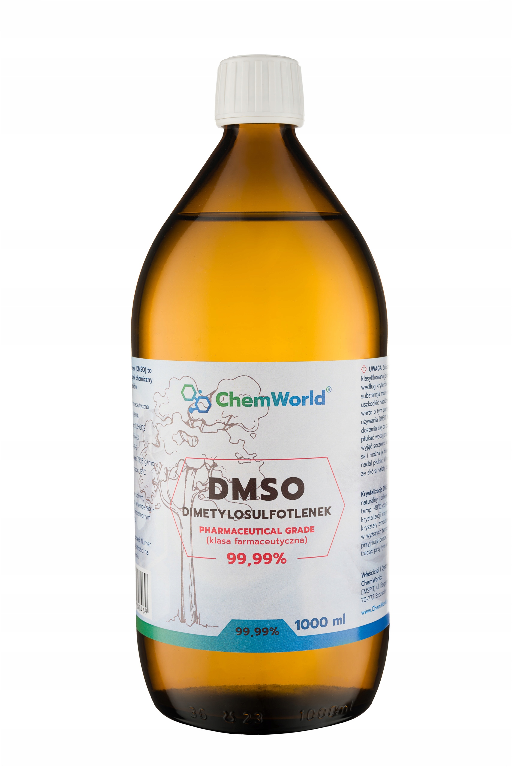 Dmso Dimetylosulfotlenek Czda 1000 ml ChemWorld