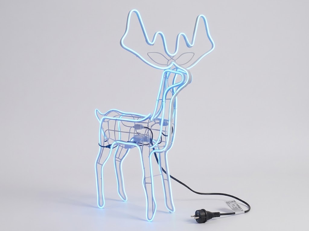 Sob Neon Led 110cm Pohyblivá Vánoční Hlava 11M IP44 Modrá