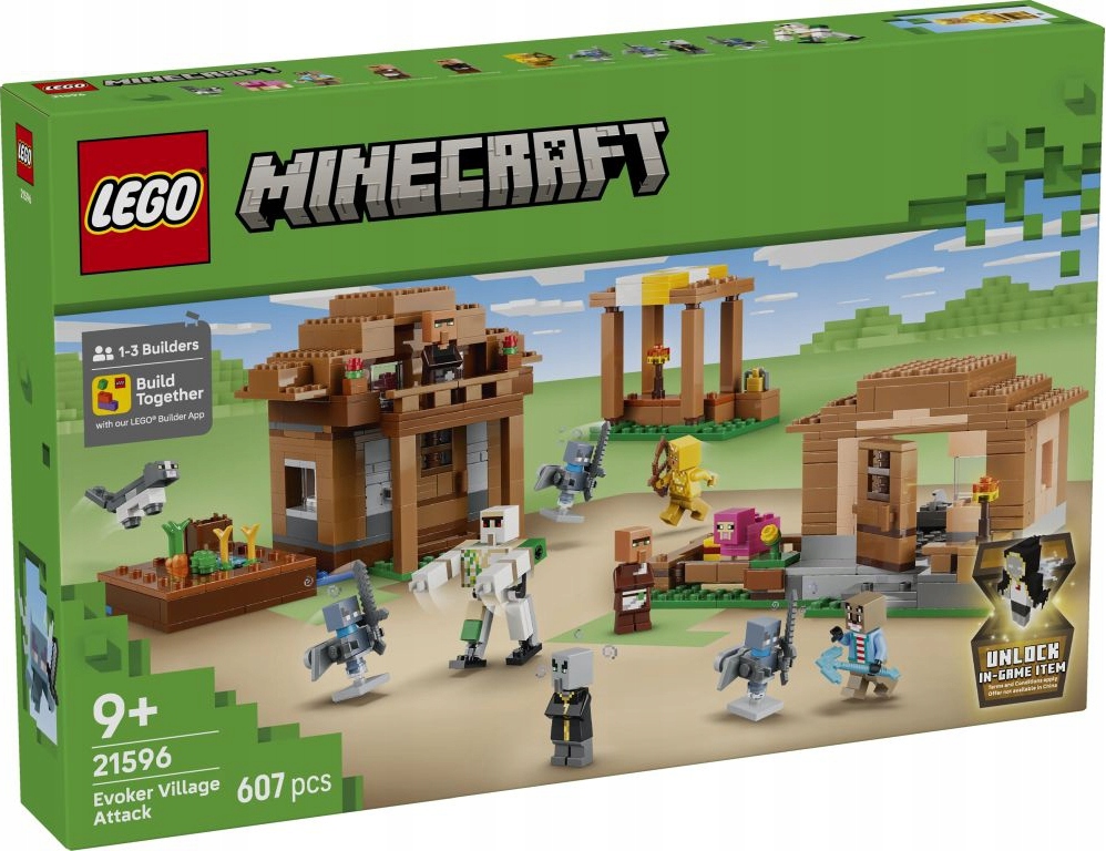 21596 Lego Minecraft Nájezd vyvolávačů na vesnici