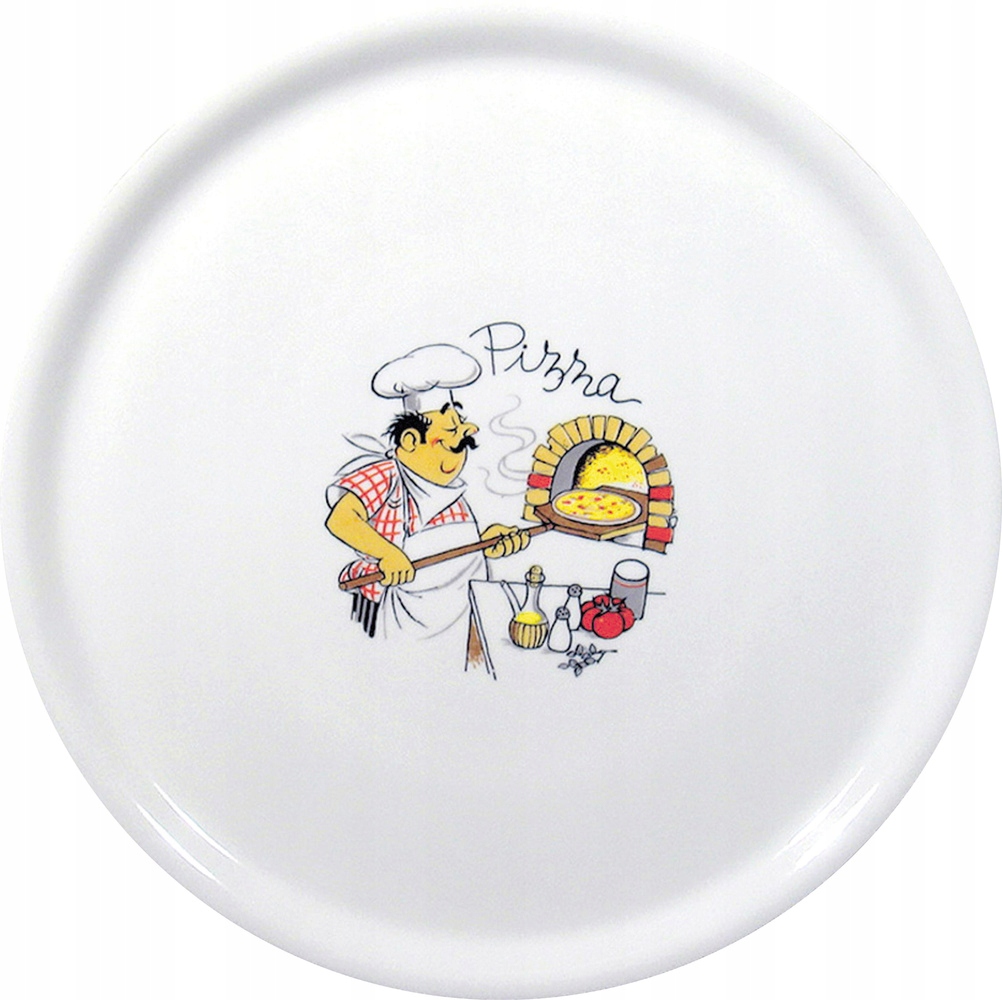 Tanier na pizzu z porcelánu Traditional biely pr. 31 cm sada 6 ks