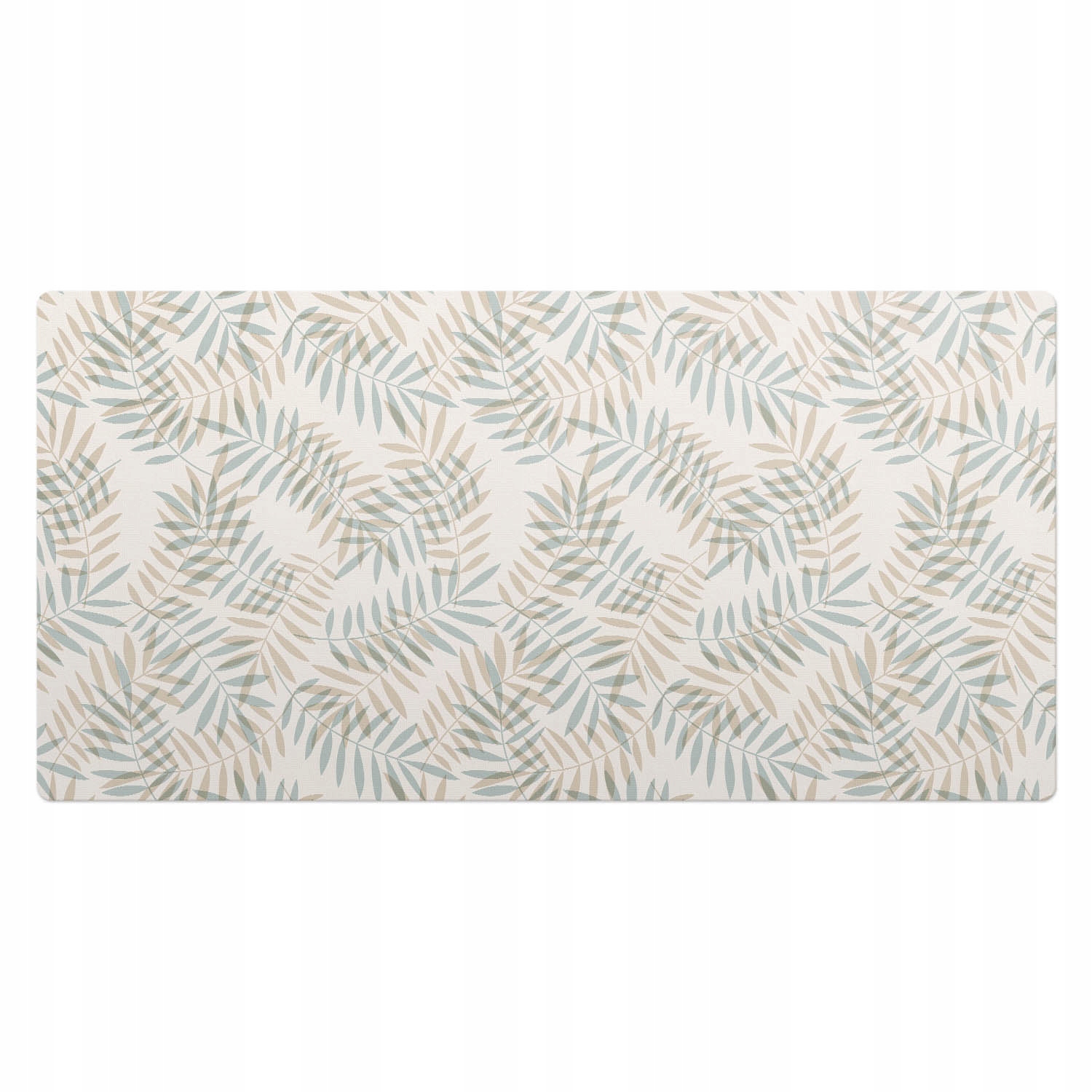 Podložka na psací stůl Pastelové listy v jemné kompozici 100 x 50 cm