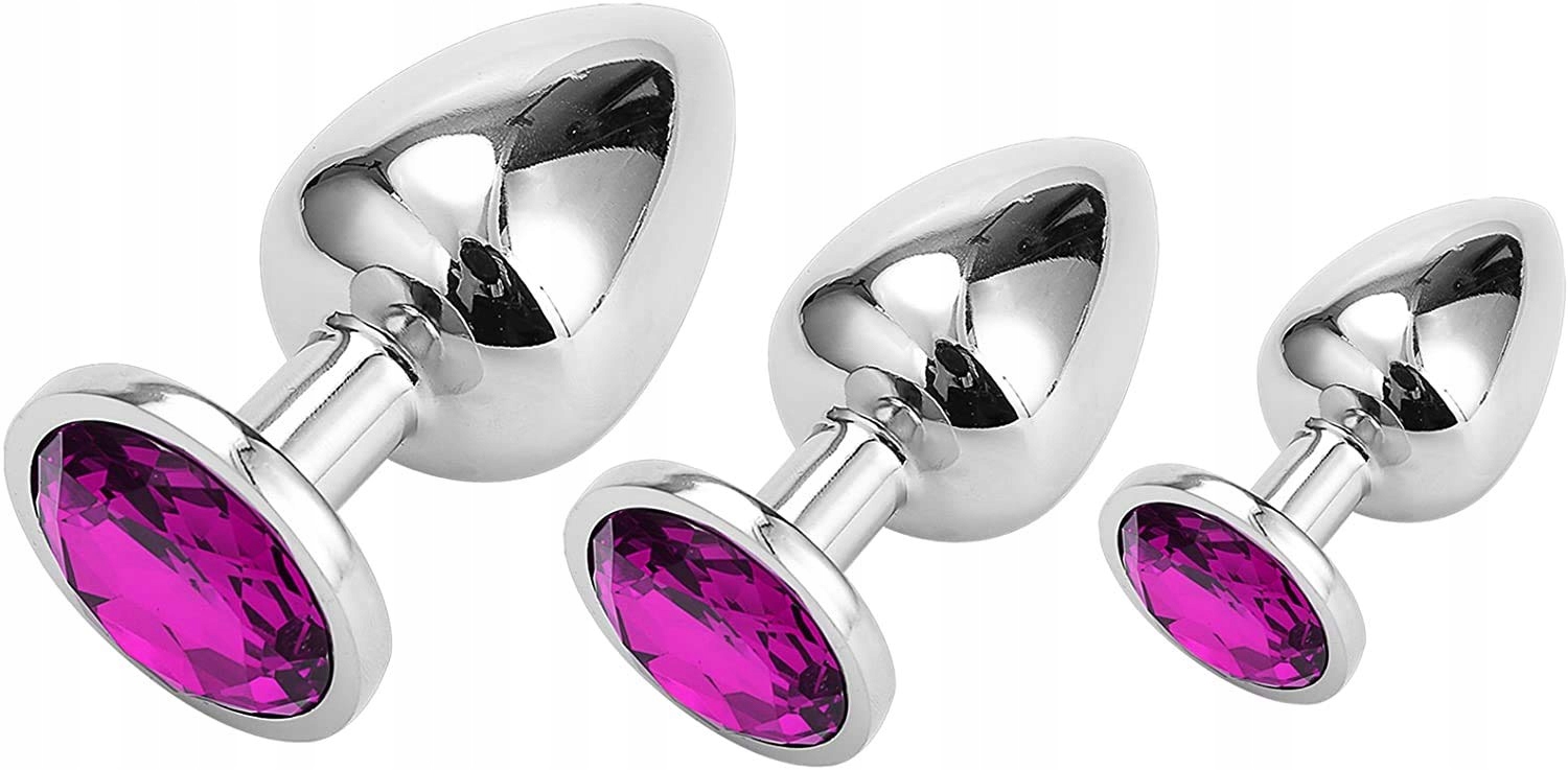 GREENPINECONE Metal Anal Plugs with Crystal Set — miniatura 5