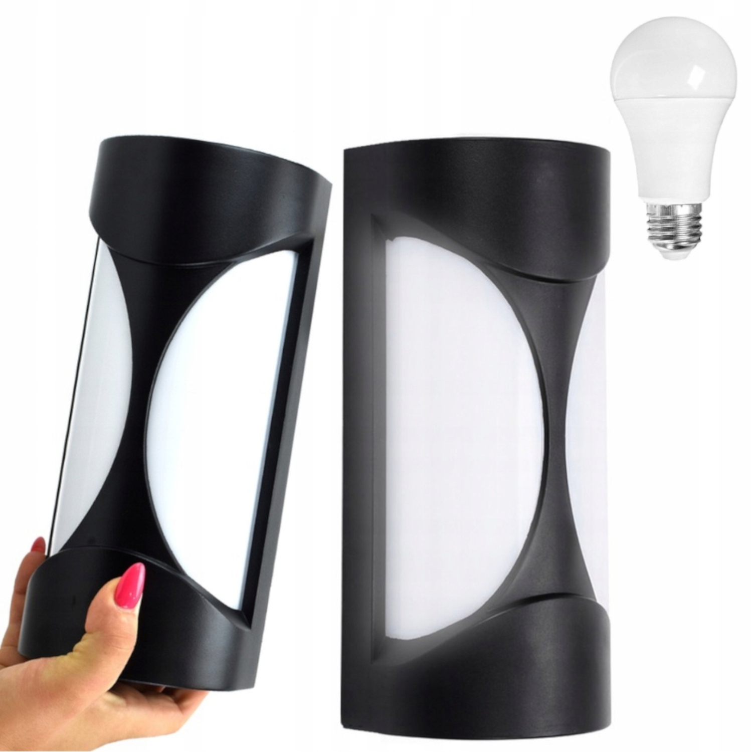 Hliníková Fasádní Lampa, Voděodolné Dekorativní Nástěnné Svítidlo Led Žárovka