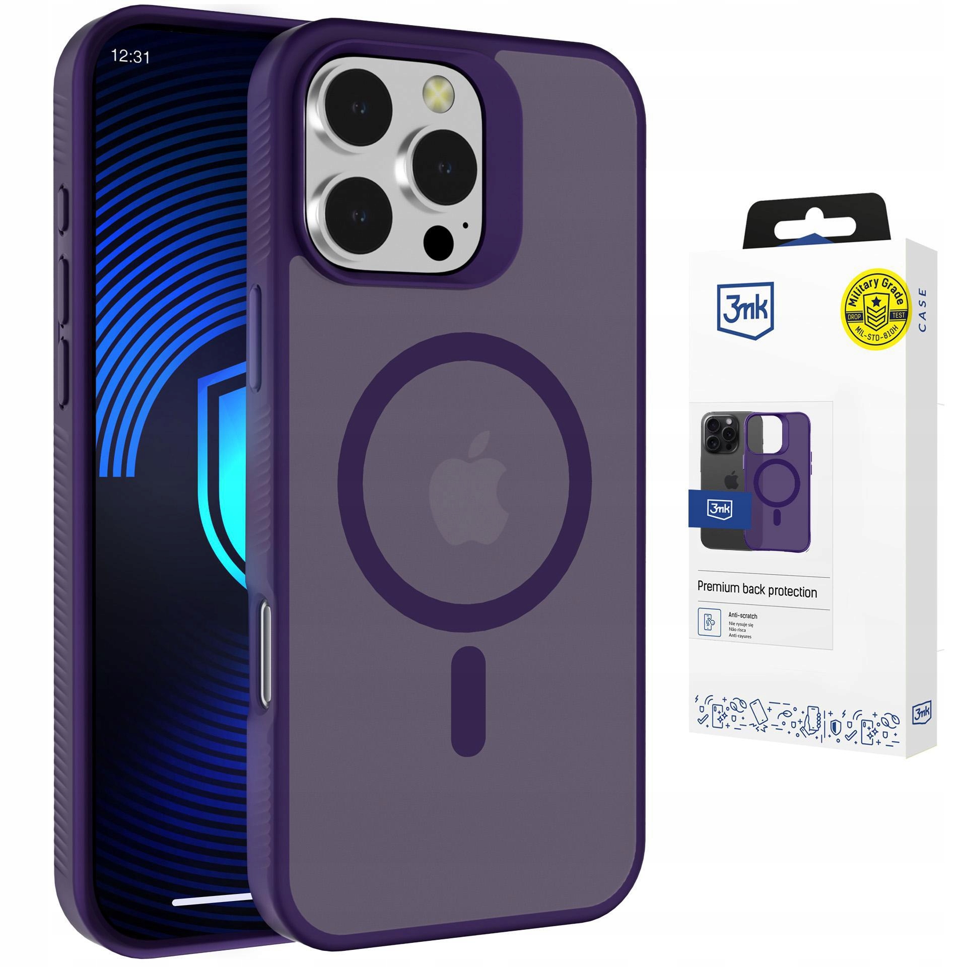 3MK Smoke Magcase Do Iphone 16 Pro Max Etui Z Ochroną Ekranu I Zamknięciem