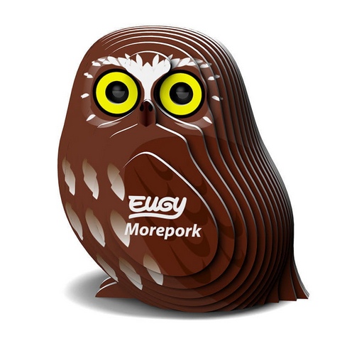 Eugy: SOWA CIEMNOLICA - Eko Układanka 3D