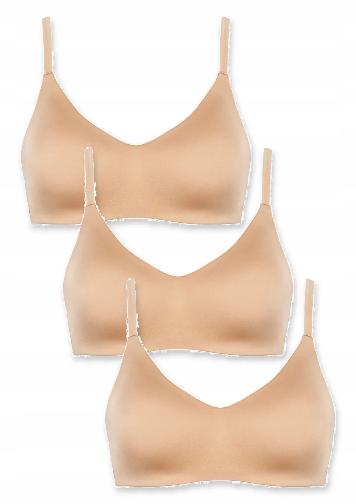 Lormar Active Ultrashine podprsenka z mikrovlákna 3 ks hnědá XL