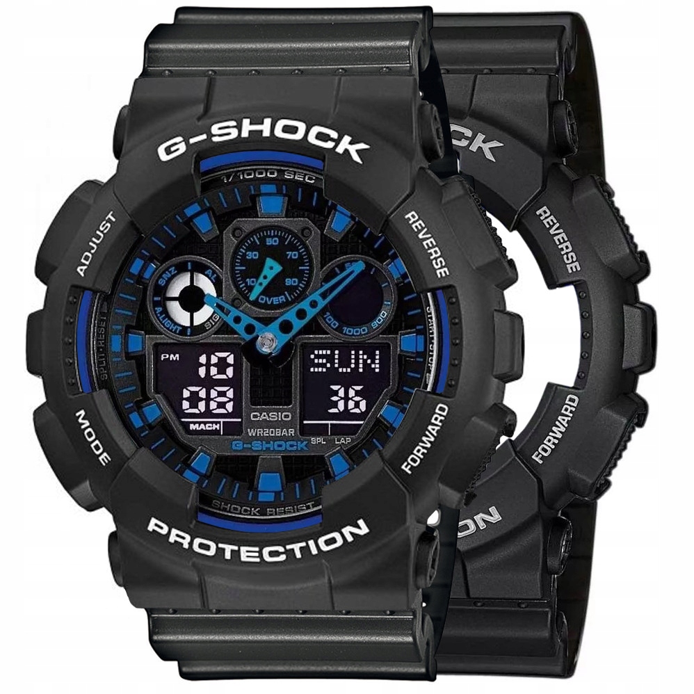 Hodinky Casio G-Shock Set GA-100-1A2ER Bezel 10508136 Řemínek 10467764