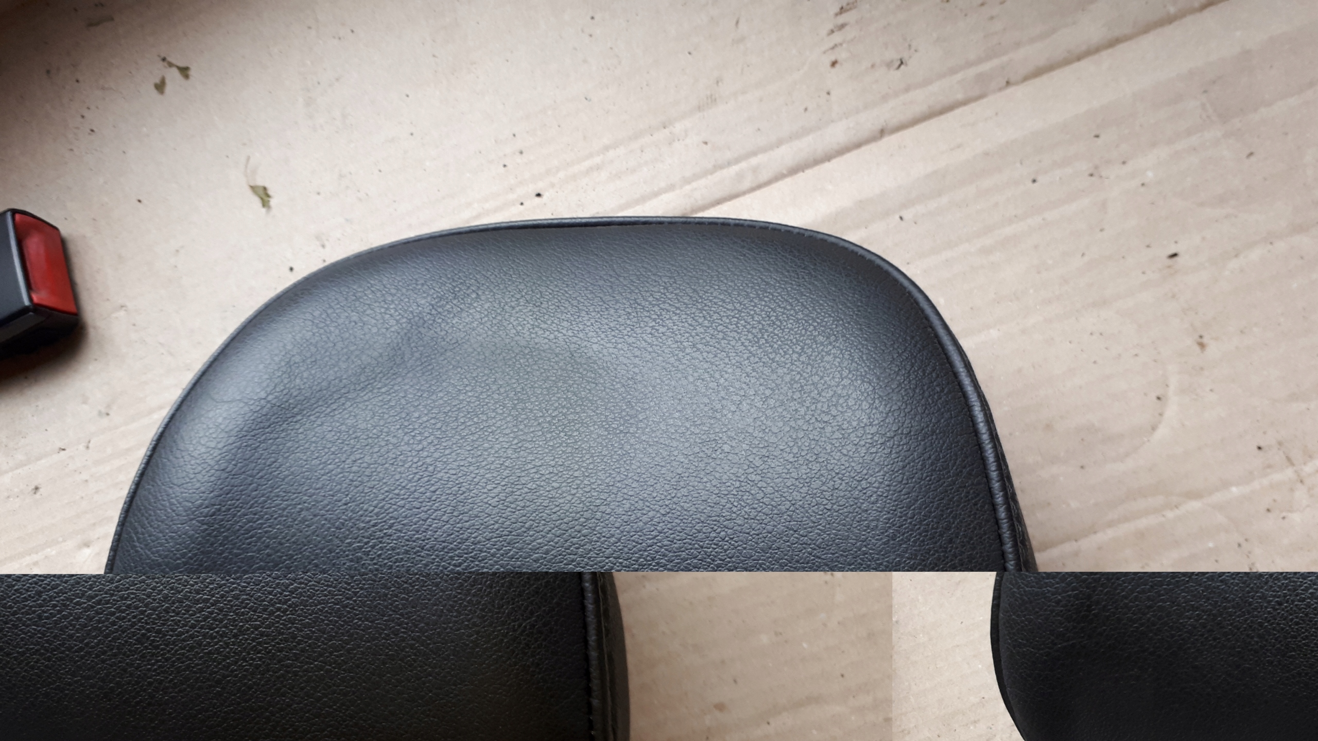 A5 8T rest seat front left leather black