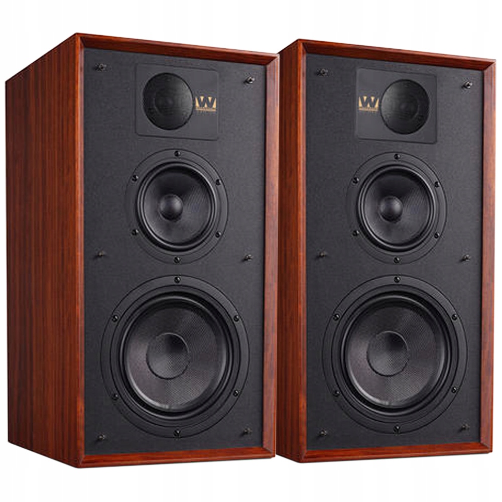 Kolumny Podstawkowe Stereo Wharfedale Linton 85TH Mahoń Mahogany Red Para
