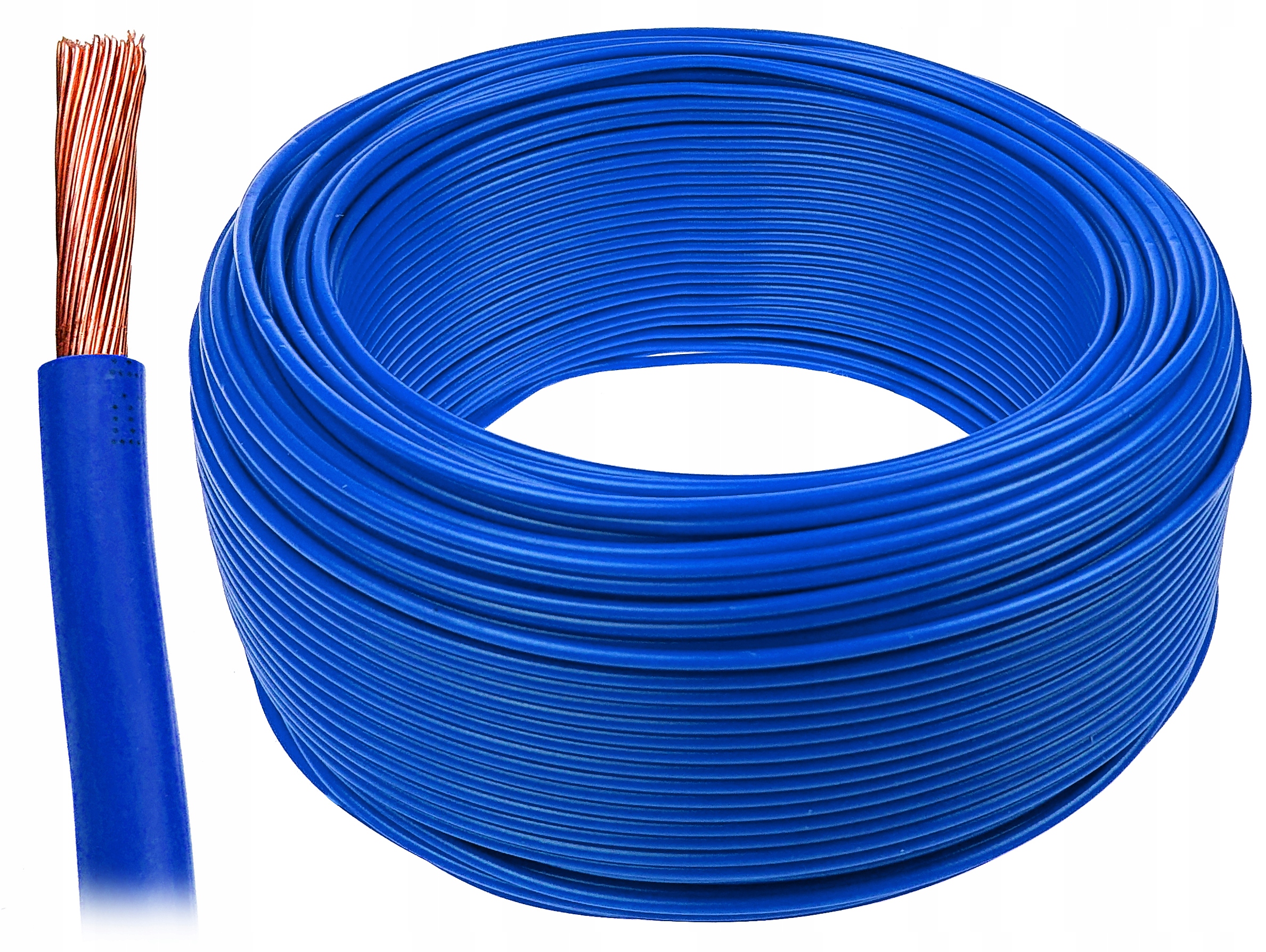 Kabel Lgy 1 modrý, jednoduché lanko Elpar (balení 100 m)